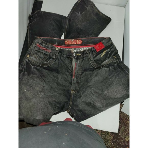 Stash House Men's Relaxed Fit Embroidered Pocket J - Picture 5 of 12